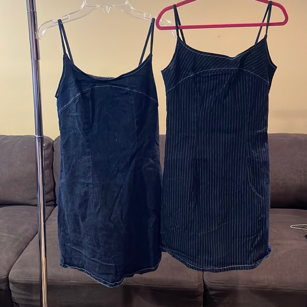 BUNDLE - (2) FINESSE denim dresses size S